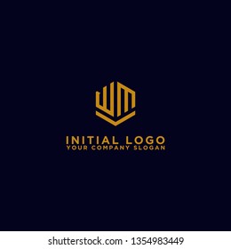 WM letters Initial icons / Monogram.- Vector inspiration logo design - Vector