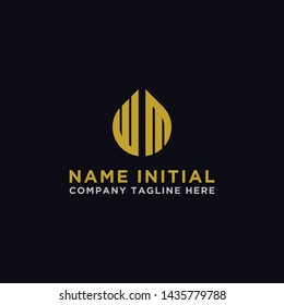 WM letters Initial icons / Monogram.- Vector inspirational logo design - Vector