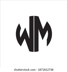 Wm Letters Logo Vector Design Stock Vector (Royalty Free) 1871812738 ...