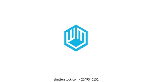 WM-Logo-Design-Vorlage vektor