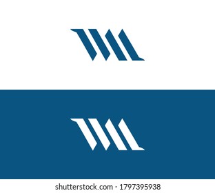 wm  logo design vector format