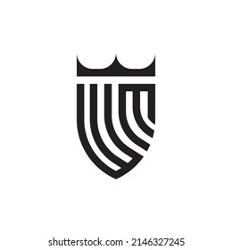 WM Luxus-Logobriefe in hochwertigem, professionellem Design, die gut gedruckt werden