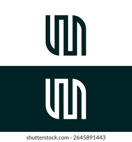 WM monogram comapny emblem vector element