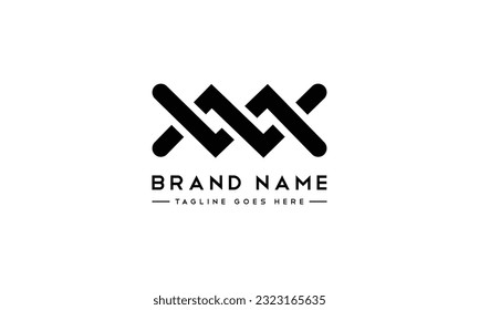 WM or MW Brand Logo Design Monogram Letters