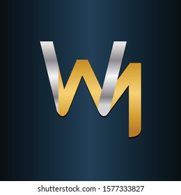 WM MW Double Initial Letters Logo