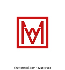 WM MW initial company, red square frame