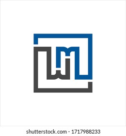 WM, MW, Logo, vector, template, illustration