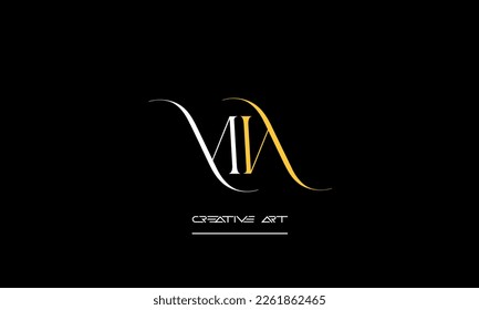 WM, MW, W, M abstract letters logo monogram