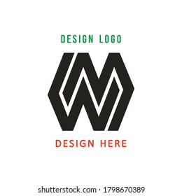 WM numeric logo, elegant, dignified and easy to understand