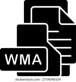 WMA File Format Folder Icon Design Symbol