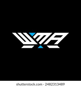 WMA letter logo vector design, WMA simple and modern logo. WMA luxurious alphabet design  