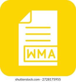 WMA Vector Icon Design Illustration