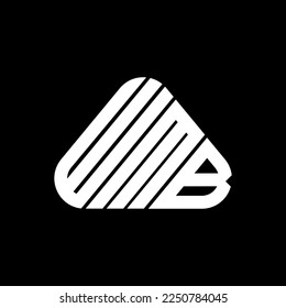 Diseño creativo del logotipo de la carta WMB con gráfico vectorial, logotipo WMB sencillo y moderno.