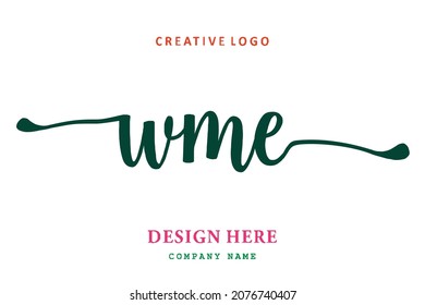 WME lettering logo is simple, easy to understand and authoritative