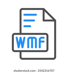 Wmf coloreó los iconos del contorno para los diversos tipos de archivo, convenientes para los Sitios web, UI y los App móviles.