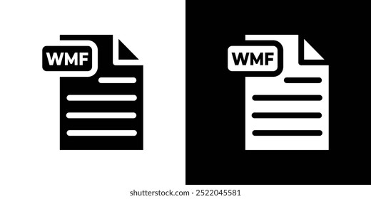 Símbolo simple del Vector del diseño del icono del documento de WMF