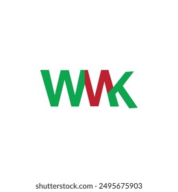 WMK letter logo creative design with vector graphic, WMK simple and modern logo