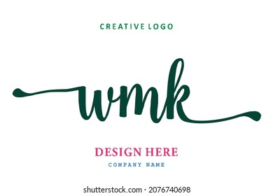 WMK lettering logo is simple, easy to understand and authoritative