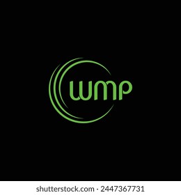 Ilustración vectorial de Plantilla de diseño de logotipo inicial de letra WMP