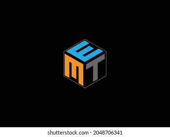 WMT Box Emblem Abstract Monogram Letter Mark Vector Logo Template.eps
