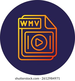 WMV Line Circle Gradient Style