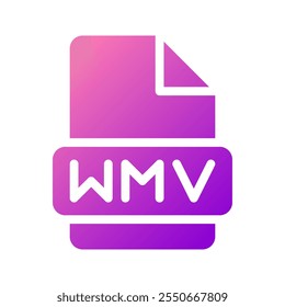 Wmv symbols are colored gradients that reflect the diversity of video formats