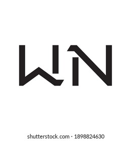 wn initial letter vector logo