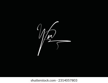 WN initial  logo design and icon logo design