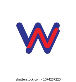 WN letter logo design vector