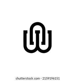 wn letter logo vector illustration