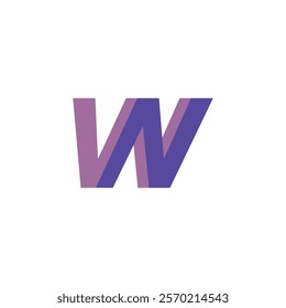 WN letters logo, icon, vector illustration
