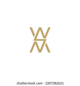 WN Logo Design Biography Illustration