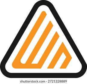WN logo design. NW logo design. Creative WN logo design