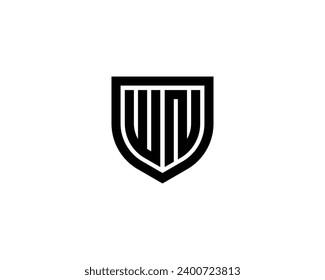 WN logo design vector template