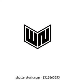WN Logo Letters initial Designs Template