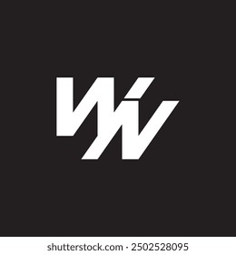 WN-Logo, WN-Monogramm, Initial-WN, Buchstabe WN-Logo, Symbol, Vektorgrafik