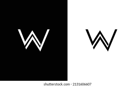 WN Logo. Vector Graphic Branding Letter Element.