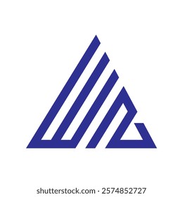 
WN logo vector template design.