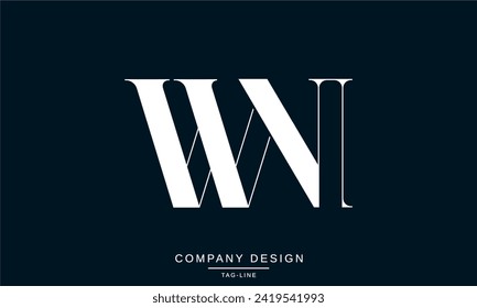 WN, NW, Abstract Letters Logo Monogram