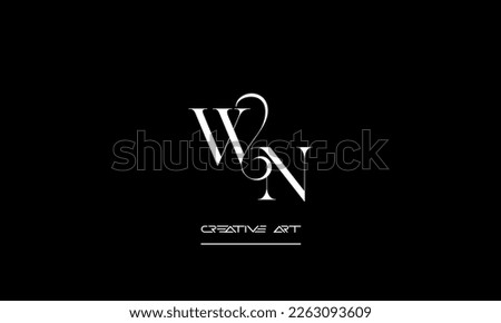 WN, NW, W, N abstract letters logo monogram