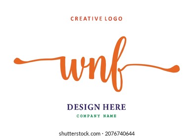 WNF lettering logo is simple, easy to understand and authoritative