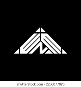WNM Brief Logo kreatives Design mit Vektorgrafik, WNM einfaches und modernes Logo.