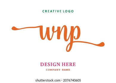 WNP lettering logo is simple, easy to understand and authoritative