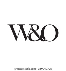 W&O Initial logo. Ampersand monogram logo