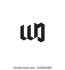 WO initial logo letters in high quality professional design that will print well across any print media