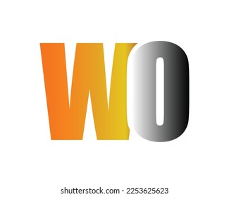 WO Letter logo design element