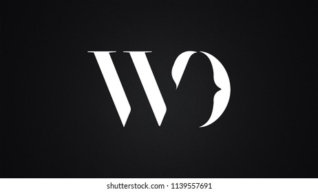 WO Letter Logo Design Template Vector