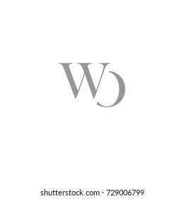 WO Letter Logo, Icon, Vector element design
