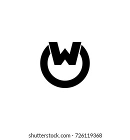 wo letter vector logo