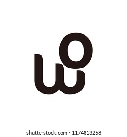 wo letter vector logo. wg letter vector logo